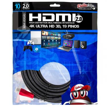 Imagem de Cabo HDMI 2.0 Premium Ultra HD 4K 3D 10 Metros - Cirilo Cabos