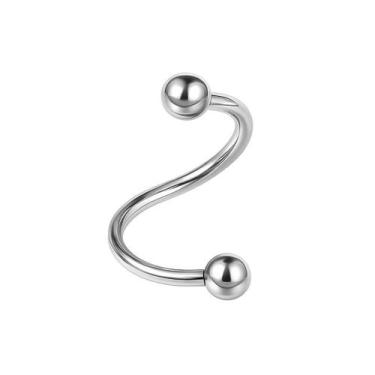 Imagem de Piercing Twister Aço Cirúrgico - M2 Piercing, Prata
