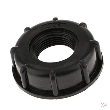 Imagem de Xiaojikuaipao Tampa de pressão de parafuso adaptador de tanque de água 4xIBC para saída de rosca grossa de 60 mm