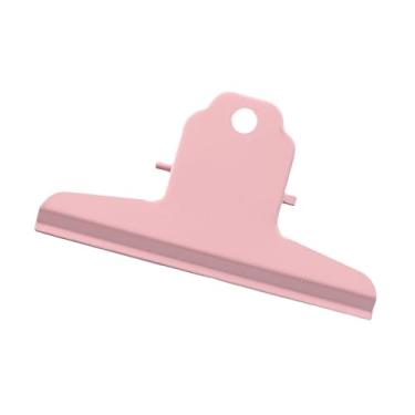 Imagem de Strong Springs Clipes de papel grandes clipes de dobradiça de metal penduráveis grampos de arquivo para escola e material de escritório (rosa)