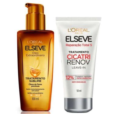 Imagem de Kit LOréal Óleo Extraordinário 100ml Cicatri Renov 50ml - elseve