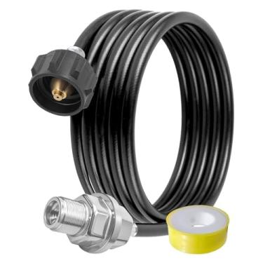Imagem de MQLPXI Filtro de combustível propano F273699 com mangueira de 3 m e adaptador QCC1/Type1 compatível com aquecedor portátil Buddy Series, conecte tanques de propano de 9 a 20 kg