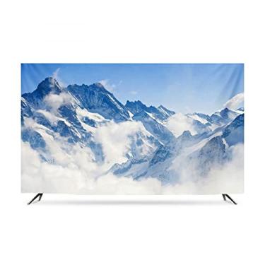 Imagem de Capa de TV Capa contra poeira de TV 81.3-80 cm Cenário Impresso TV Display Capa Macia TV/Computador Protetor de Tela para Pendurar na Parede Pano Curvo para Sala de Estar Decoração de Arte - Impressão