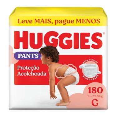 Imagem de Fralda Pants Huggies Proteção Acolchoada Tamanho G 3x60 = 180 unidades