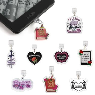 Imagem de Brvlsoc Engraçado Tipo-C – Protetor de porta de silicone para Kindle e E-Readers, acessórios decorativos de plugue de poeira para mulheres, compatível com Tipo-C/Micro USB