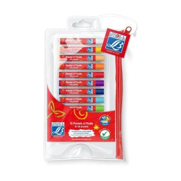 Imagem de Giz Pastel Oleoso Lefranc & Bourgeois 12 Cores Standard