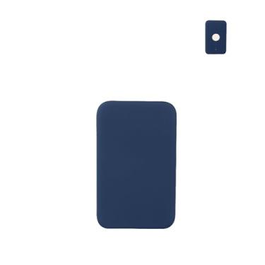 Imagem de WUNIAK Capa para bateria Apple iPhone Air MagSafe, capa protetora de silicone macio portátil resistente a arranhões, azul escuro