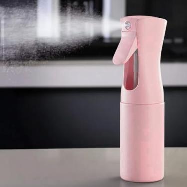 Imagem de Borrifador de Água Névoa Contínua Recarregável 200ml – Pulverizador de Água Fina para Cabelos, Plantas, Limpeza, Salão de Beleza e Uso Doméstico – Frasco Spray Profissional Durável - Nalux (Rosa)