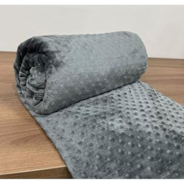 Imagem de Manta Super King Microfibra 280x250cm Cobertor Grosso Felpudo Casal – Conforto e Sofisticação (Cinza Bolha)