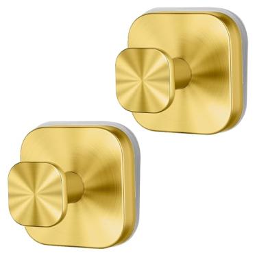 Imagem de Ganchos de ventosa para grinaldas em vidro, 2025 novos ganchos sem broca para pendurar na parede de chuveiro, suporte de guirlanda de ventosa para espelhos de janela de porta de vidro (dourado)