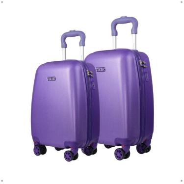 Imagem de Kit Malas Infantil Escola Bordo Roda 360° Acompanha Adesivos-Unissex