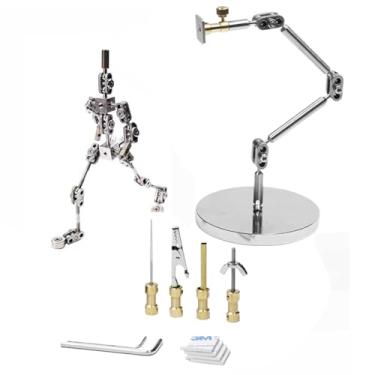 Imagem de HUIZHITENGDA Sistema de Estrutura de Rigging para Animação Stop Motion, Braço de Rig em Aço Inoxidável, Kits DIY de Estrutura para Stop Motion, Ajuste em 5 Etapas para Principiantes,13cm