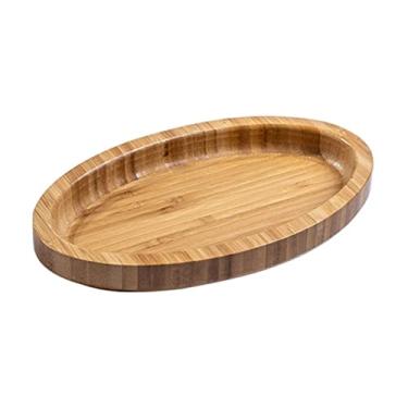 Imagem de Bandeja de comida, prato de madeira, bandejas redondas de frutas, sobremesa, bolo, lanche, bandeja de doces, tigelas de madeira, organização