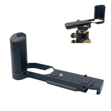 Imagem de SZZCNOX Cabo de madeira embutido Arca placa de liberação rápida em forma de L para câmera sem espelho Nikon Z f, extensão de sapata fria, suporte L, acessórios de câmera (preto)