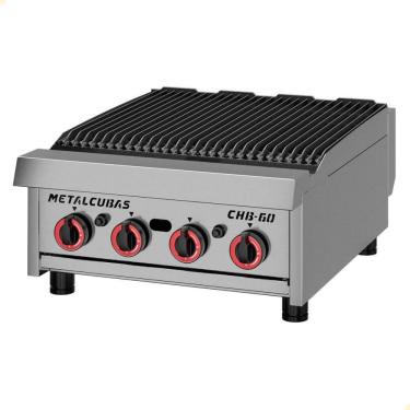 Imagem de Chapa A Gás Char Broiler CHB 60 G2 Em Inox Metalcubas