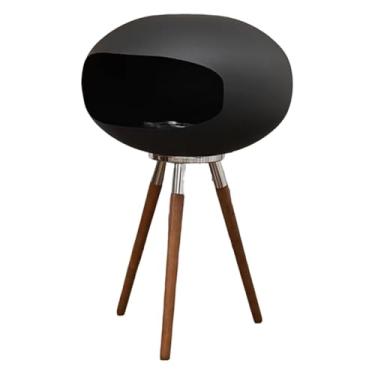 Imagem de MotiveTech Lareira elétrica para casa, aquecedor, escritório, sala de estar, multifuncional, moderna, fácil de usar e limpar, com acessórios, Black 83 Cm H