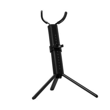 Imagem de Acessórios profissionais para saxofone tenor, suporte de saxofone tenor, dobrável, metal, preto, tripé, qualidade para saxofone, acessórios de sopro de madeira