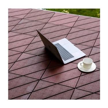 Imagem de Azulejos de deck interligados de plástico, piso de pátio com fácil de limpar antiderrapante desmontagem rápida forte rolamento de carga para todos os climas uso 31,5 x 31,5 cm C3 11 peças