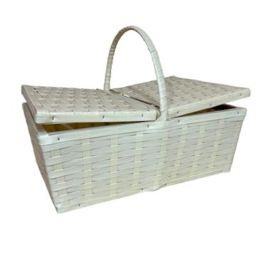 Imagem de Cesto Organizador de Bambu Tamanho G – Cesta Multiuso para Armazenar Roupas, Brinquedos ou Decorar Qualquer Ambiente (Palha)