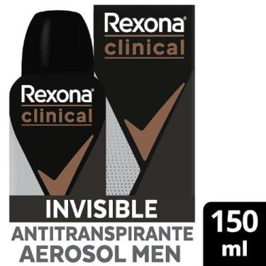 Imagem de Desodorante Antitranspirante Aerossol Rexona Clinical Invisible Men 15