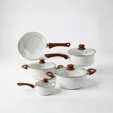 Imagem de Conjunto Lecce 5 Panelas com Indução e Revestimento Cerâmico Antiaderente Vista Home