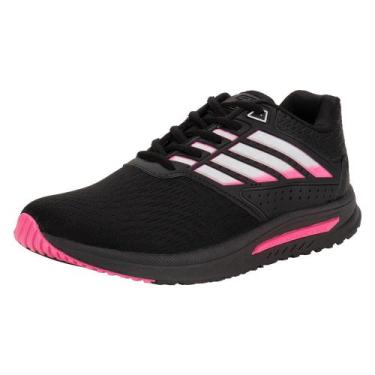 Imagem de Tênis feminino zeuz 92kx-a, Preto, Rosa, 37