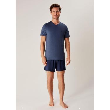 Imagem de Pijama Masculino Curto Com Bordado-Masculino