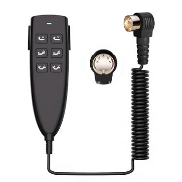 Imagem de Okin Controle remoto de cama ajustável de 6 botões 5 pinos com fio ajustável para cama peças de substituição, HS.13.06.17