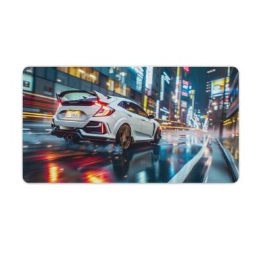 Imagem de HouLaiZhe Anime Japan JDM Tapetes de rato para jogos grandes para jogos, base de borracha antiderrapante, acessórios para computador portátil, suprimentos para escritório, casa, 40 x 75 cm