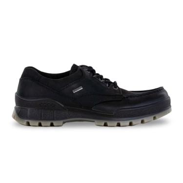 Imagem de ECCO Tênis masculino Track 25 Low Gore-tex impermeável para caminhada, Couro de flor integral preto, 16-16.5