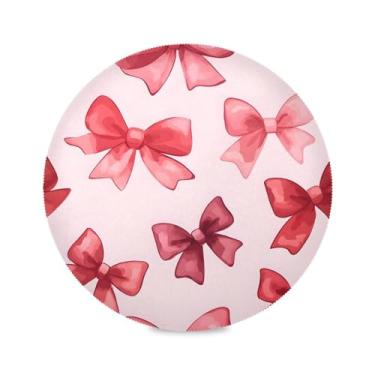 Imagem de xigua Jogo americano redondo com arcos, conjunto de 6 para mesa de jantar, tapetes de mesa antiderrapantes laváveis e resistentes ao calor para decoração de festa, cozinha, jantar