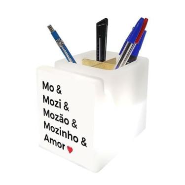 Imagem de Organizador de Mesa Iluminado Mozão – Porta-Objetos Decorativo com LED Suave – Ideal para Quarto, Escritório e Home Office