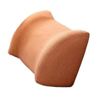 Imagem de Kokiya Almofada de apoio lombar para cadeira, melhora a postura ao sentar, almofada ergonômica de encosto para casa e trabalho, Laranja