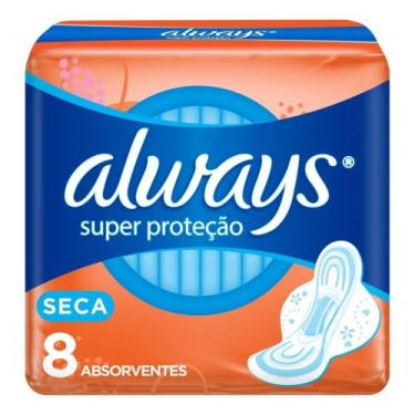 Imagem de Absorvente Always Basic, Seca com 8 - Com abas
