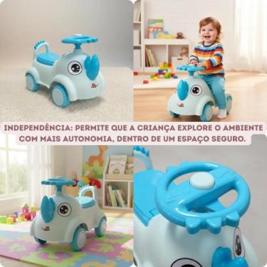 Imagem de Andador Infantil Rinoceronte Brinquedo Bebê Coordenação Motora Diversã