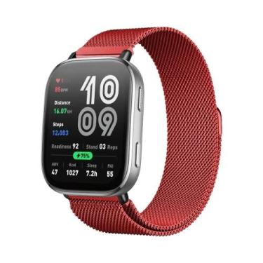 Imagem de Pulseira De Malha Metálica Magnética De 22mm Para Smartwatch Amazfit B