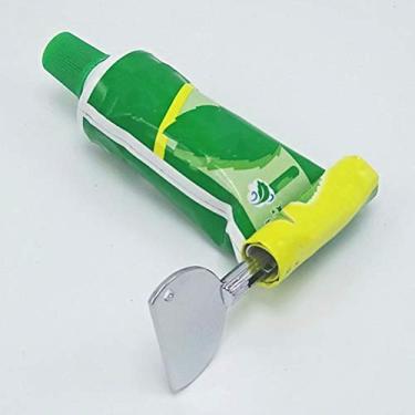 Imagem de aqxreight 3 PCS Espremedor de Pasta de Dente Metal Liga de Alumínio Tubo de Pasta de Dente Distribuidor Espremedor de Tubo para Beleza Prata Rachaduras Projetadas Danos Fáceis Em Resistente é Feito Durável é (Prata)