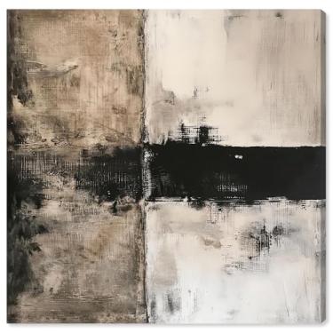 Imagem de Art Remedy Muddy Veil I Canvas Neutral Abstracts, Gallery Wrapped, 40.6 cm x 40.6 cm