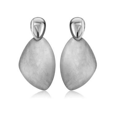 Imagem de Hefanny Brincos pendentes de lágrima martelada grandes geométricos de flores grossas femininas joias modernas vários estilos, Medium, Cobre, Sem pedra preciosa