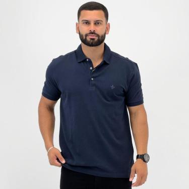 Imagem de Camisa Polo Dudalina Slim com Botão Manga Curta Masculina-Masculino