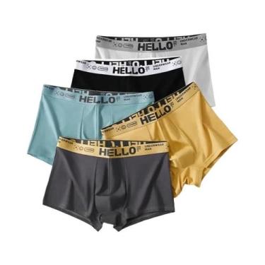 Imagem de Cueca Boxer Masculina Adolescente De Cintura Média, Respirável E Confo
