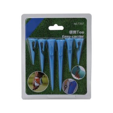 Imagem de Camiseta de golfe de plástico inquebrável azul para treino diário e suporte de balanço do campo