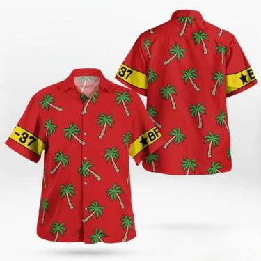 Imagem de Camisa Luffy Dressrosa de uma peça girassol  camisa havaiana de uma pe