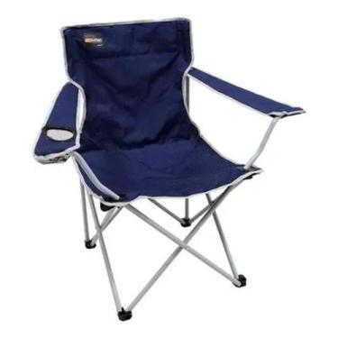 Imagem de Cadeira Dobrável para Camping - Azul - NTK