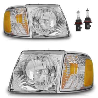 Imagem de Vizotae Faróis apenas para Ford Explorer Trac 2001-2005, Ford Explorer Sport 2001-2003, lado do motorista e do passageiro (não serve para modelos não esportivos)