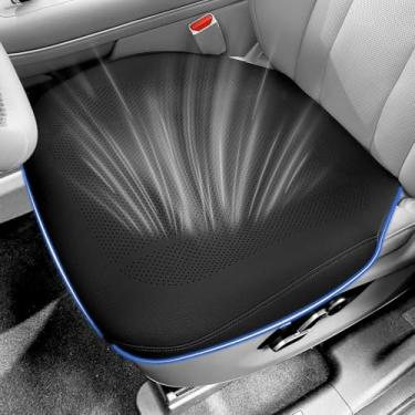 Imagem de Erivis 1 peça de capas de assento de carro de couro napa para Subaru SUV Sedan Crosstrek Outback Forester Ascent Impreza acessórios antiderrapantes protetor de assento frontal integral, respirável