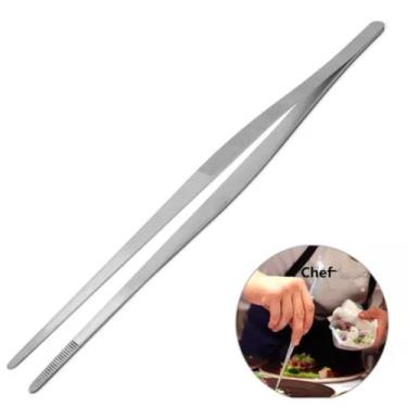 Imagem de Pinça Culinária Pegador Profissional Em Aço Inox 30cm - Mimo Style