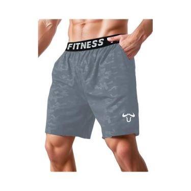 Imagem de Shorts esportivos masculinos, shorts de treino de secagem rápida - NON