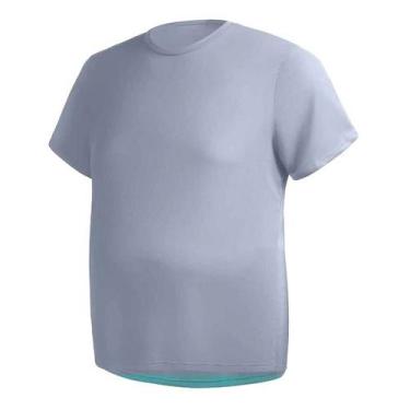 Imagem de Camisa Masculina Manga Curta Plus Size Malha Fria - Helan, Cinza, G4