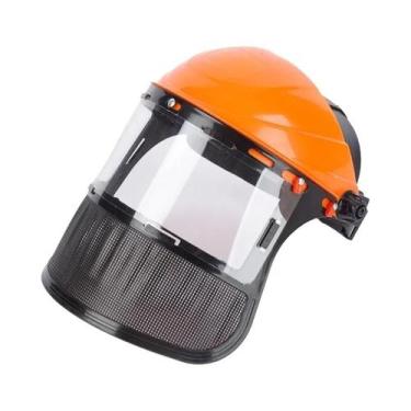 Imagem de Capacete De Segurança Com Máscara De Malha Para Jardinagem, Cortador D